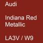 Preview: Audi, Indiana Red Metallic, LA3V / W9.